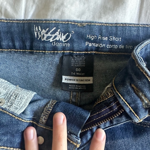 Denim Jean Shorts Size 00 - Picture 2 of 3